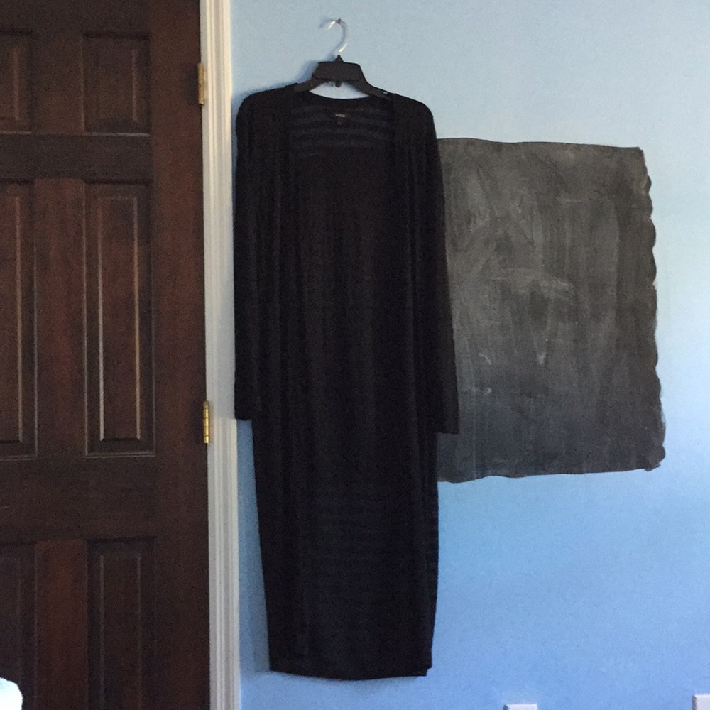 Long black sweater